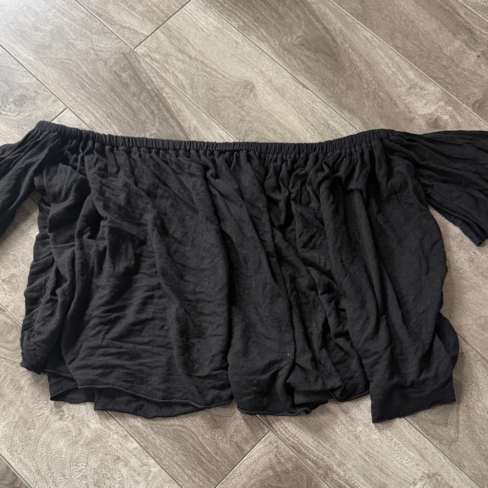 Truly Madly Deeply Black Off-Shoulder Top